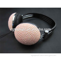 cute cartoon girls and lady's favorite bling earphone/headphone